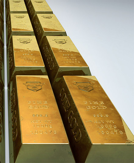 Золотые слитки, произведенные в Южной Африке (Rand Rafinery) и Австралии (Perth Mint), являются самыми популярными среди европейских монетных дворов